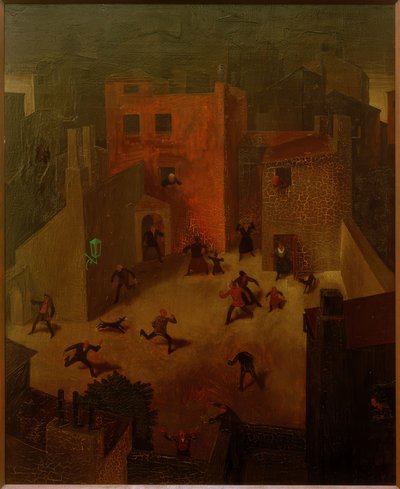 F.Sedlacek, stadslandskap av Franz Sedlacek