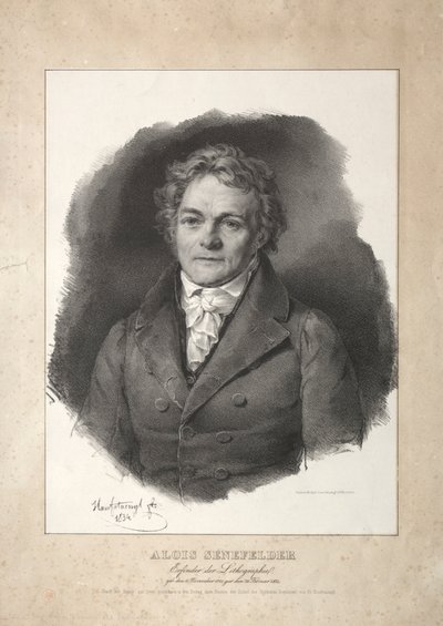 Aloys Senefelder. av Franz Seraph Hanfstaengl