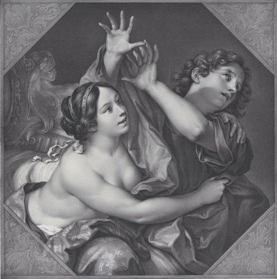 Josef och Potifars hustru, 1837. av Franz Seraph Hanfstaengl