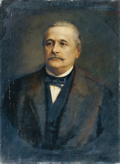 Den kejserliga rådmannen och ledamoten av riksdagen, Isaac Rubinstein av Franz Seraph von Lenbach