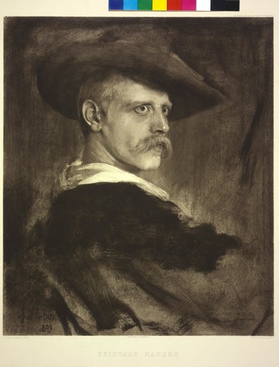 Målning av Franz von Lenbach Fridtjof Nansen av Franz Seraph von Lenbach