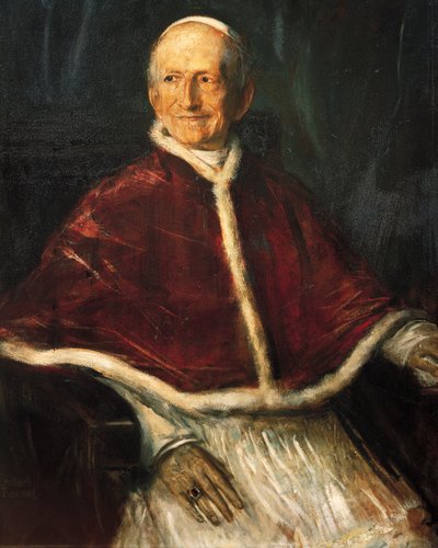 Stående av Pope Leo XIII (Carpineto Romano av Franz Seraph von Lenbach