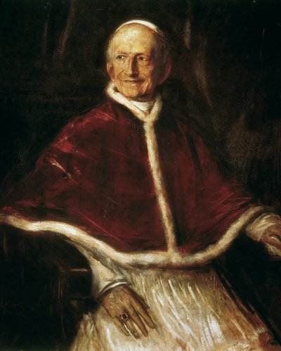 Porträtt av påven Leo XIII av Franz Seraph von Lenbach
