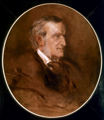 Porträtt av Wilhelm Richard Wagner (oljemålning) av Franz Seraph von Lenbach