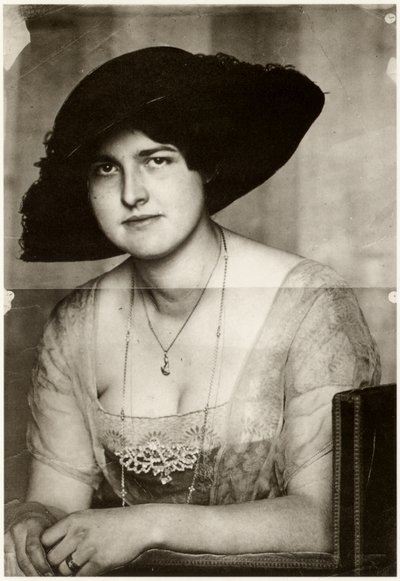 Mary med mörk hatt, 1915. av Franz Stuck Ritter von