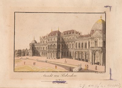 Utsikt över Belvedere av Franz Volkmann
