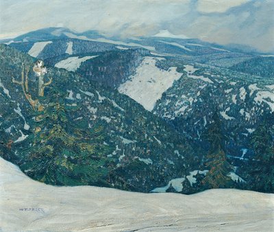 Jizera Mountains landskap av Franz Wilhelm Jäger