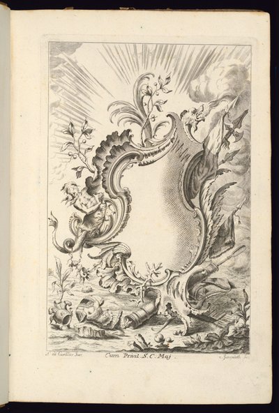 Cartouche with Dragon, Cartouches Book för olika användningsområden av Franz Xaver Andreas Jungwierth