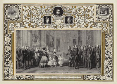 Hennes Majestät drottningen tar emot kung Louis Philippe i Windsor Castle, 8 oktober 1844. av Franz Xaver Winterhalter