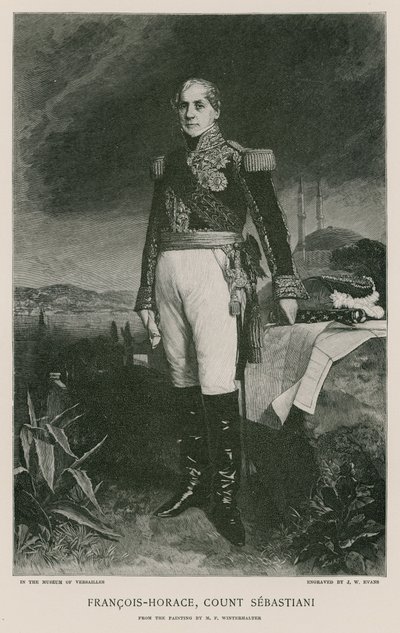 Horace Francois Bastien Sebastiani från La Porta av Franz Xaver Winterhalter