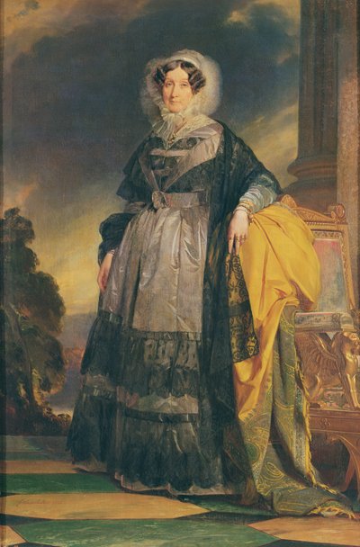 Porträtt av Adelaide av Orléans (1777-1848), Mademoiselle de Chartres, känd som Madame Adelaide av Franz Xaver Winterhalter