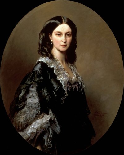 Porträtt av hertiginnan Elizaveta Alexandrovna Baryatinskaya, född prinsessan Chernysheva 1826-1902, 1858 av Franz Xaver Winterhalter