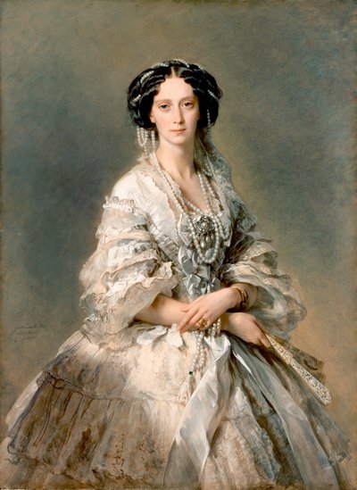 Porträtt av Maria Alexandrovna, 1857 av Franz Xaver Winterhalter