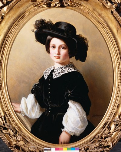 Porträtt av en ung flicka, 1850 av Franz Xaver Winterhalter
