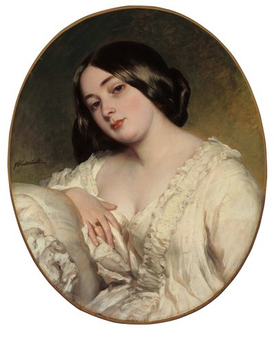 Porträtt av en dam av Franz Xaver Winterhalter
