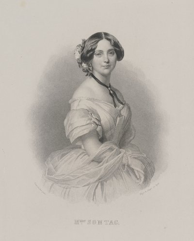 Porträtt av operasångerskan Henriette Sontag 1806-1854, ca. 1850. av Franz Xaver Winterhalter