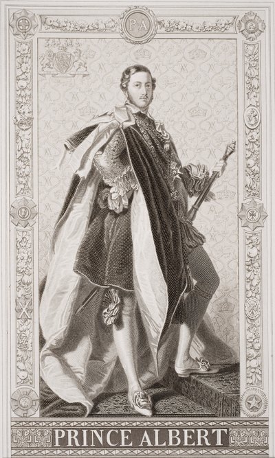 Prins Albert (1819-61) från "Illustrationer av engelsk och skotsk historia" volym II av Franz Xaver Winterhalter