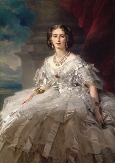 Prinsessan Tatiana Youssoupov (Ioussoupov, Youssoupoff ) - Porträtt av prinsessan Tatiana Yusupova (1828-1879), av Winterhalter, Franz Xavier (1805-1873). Olja på duk, ca. 1858. Mått : 148x104 cm. State Hermitage, St Petersburg av Franz Xaver Winterhalter