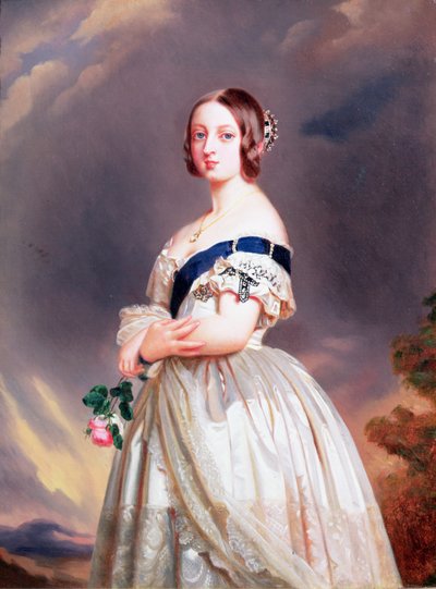 Drottning Victoria (1819-1901) 1842 av Franz Xaver Winterhalter