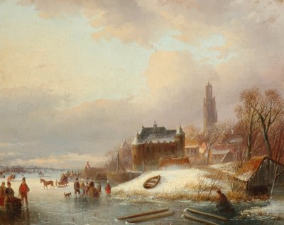 Snöplats i Holland av Franz Xaver Winterhalter