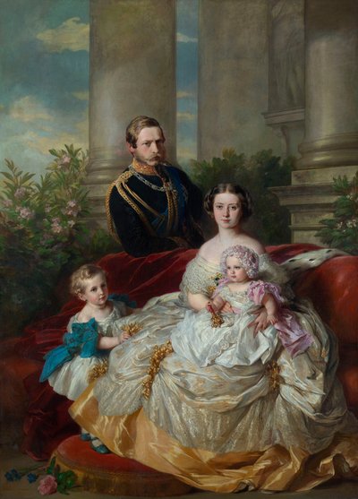 Kronprinsens och kronprinsessan Fredrik Vilhelm av Preussens familj av Franz Xaver Winterhalter