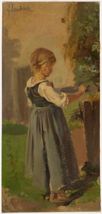 bondflicka av Franz von Lenbach