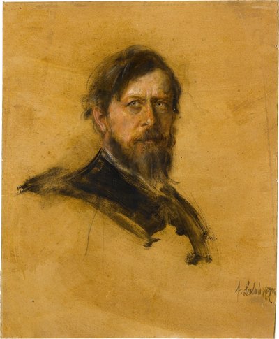 Porträtt av Böcklin av Franz von Lenbach