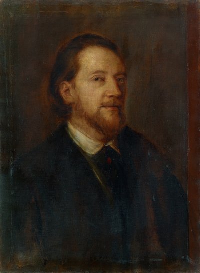 Porträtt av författaren Rudolph Genée av Franz von Lenbach