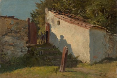 Byns kyrkogårdsingång av Franz von Lenbach