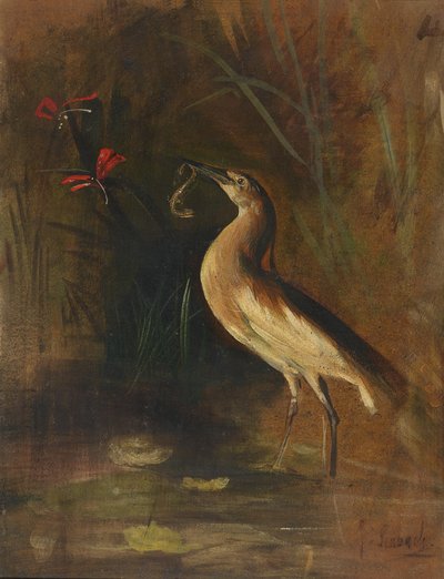 Häger och salamander av Franz von Lenbach