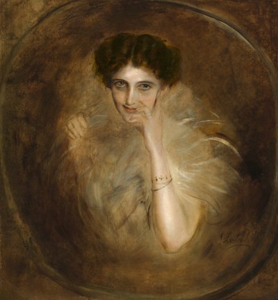 Lady Mary Victoria Leiter Curzon av Franz von Lenbach