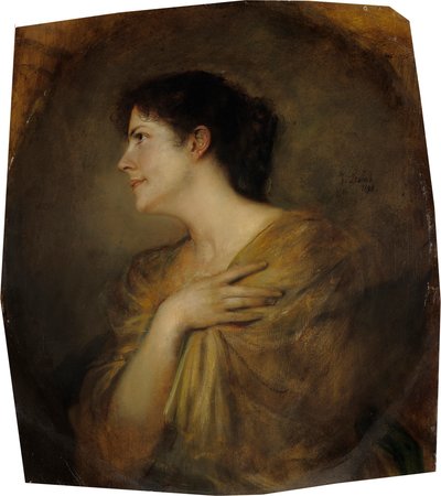 Mary Stuck (född Lindpaintner) av Franz von Lenbach