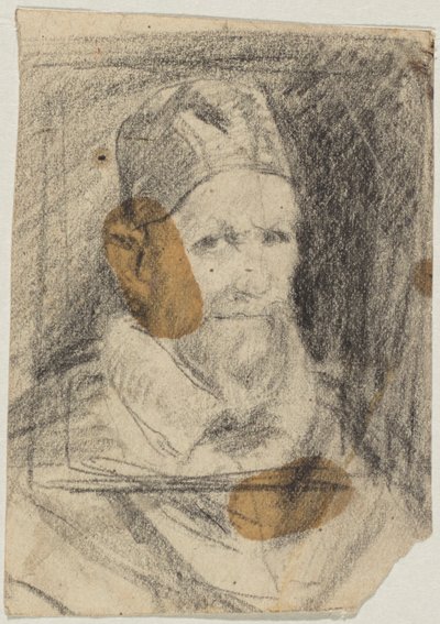 Påven Innocentius X efter Velázquez av Franz von Lenbach