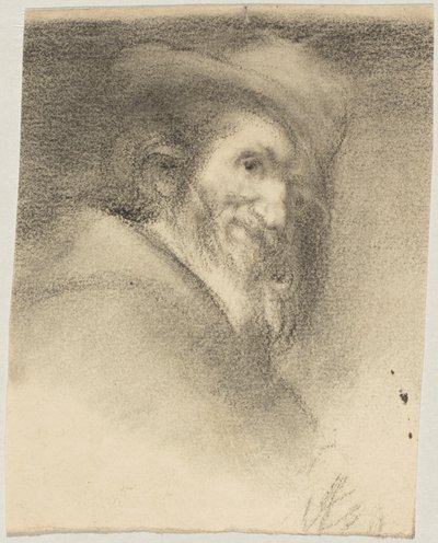 Skiss efter Vásquez; Menippos huvud; original: Madrid, Prado av Franz von Lenbach