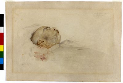 Kejsar Franz Joseph I på dödsbädden av Franz von Matsch