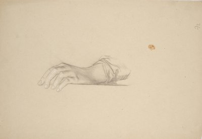 Handstudie av Franz von Matsch