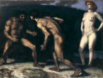 Kampen om en kvinna av Franz von Stuck