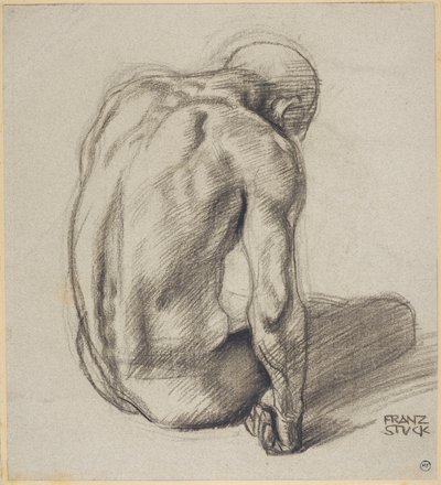 Sittande man av Franz von Stuck