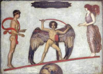 Kärleksgungan av Franz von Stuck