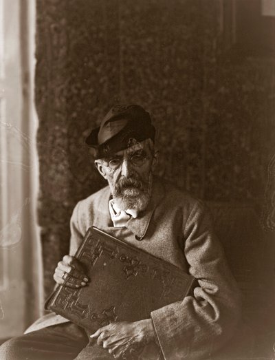 Porträtt av den italienske målaren Domenico Morelli (1826-1901) av Fratelli Alinari Fratelli Alinari