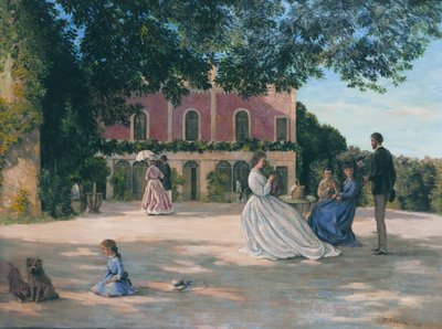 Franska: La Terrasse de Méric av Frédéric Bazille