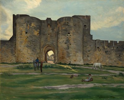 Drottningsporten i Aigues-Mortes, 1867. av Frédéric Bazille