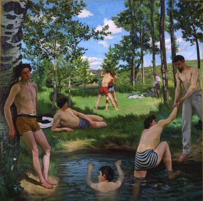 Sommarscen av Frédéric Bazille