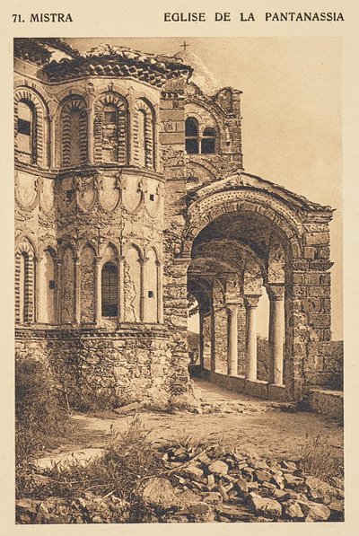 Mistra. Kyrkan i Pantanassia av Frédéric Boissonnas