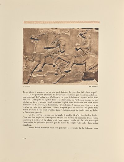 Parthenon. Västra frisen av Frédéric Boissonnas