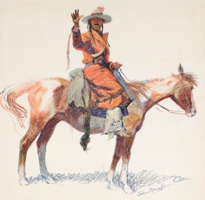 En Apache-scout. Frederic Remington. av Frederic (after) Remington
