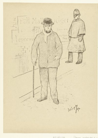 Portret van dichter Paul Verlaine i London Paul Verlaine i London The Trial (serietitel) av Frederic Auguste Cazals