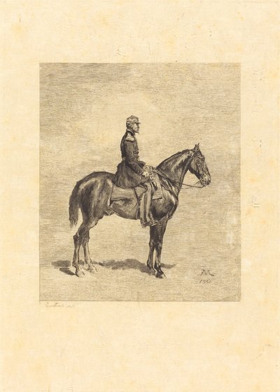 Ryttare av Frederic Auguste La Guillermie after Jean Louis Ernest Meissonier