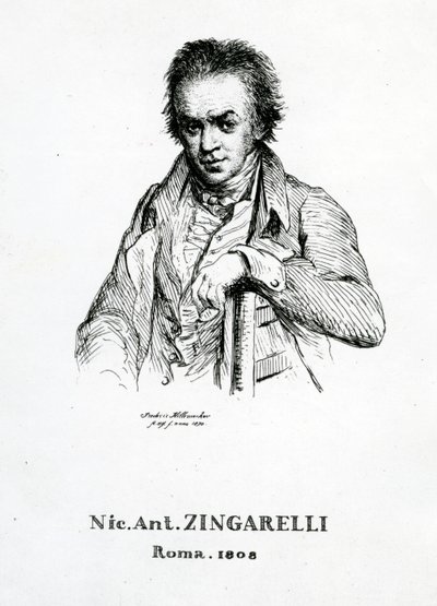 Niccolo Antonio Zingarelli, 1870 av Frederic Desire Hillemacher