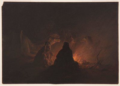 Beduiner i lägret på natten av Frederic Edwin Church